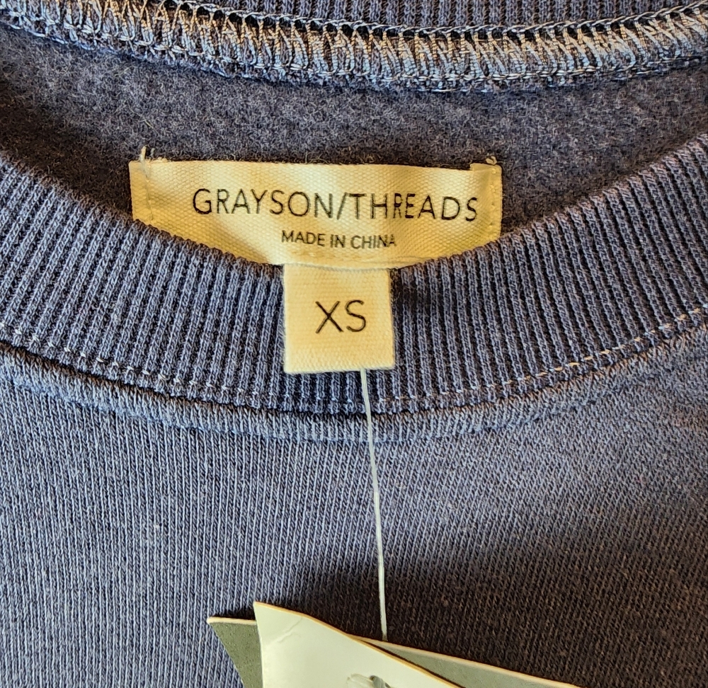 USA Graohuc Sweatshirt XS Blue Grayson Threads Retro Patriotic Sweatshirt XS - Picture 4 of 7